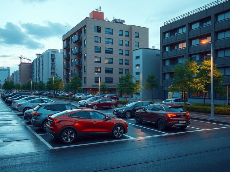 Car Parking area at Morya Golden Imperial Kalyan apartments
